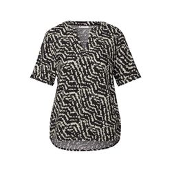Street One Printed blouse - black (30001)