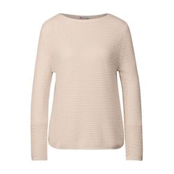 Street One Pullover mit Lochmuster - weiß (14451)