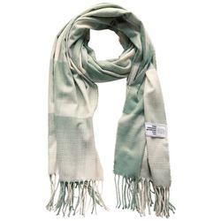Street One Long plaid scarf - green (26022)
