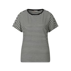 Street One Striped T-shirt - beige/black (20001)