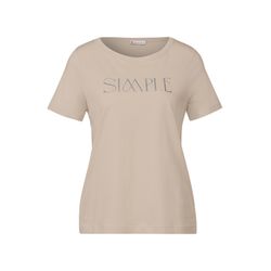 Street One T-Shirt mit Wording - beige (26667)