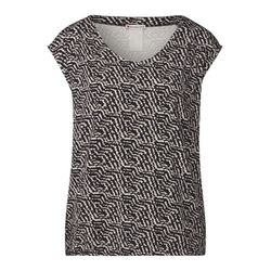 Street One Patterned jersey shirt - black (30001)