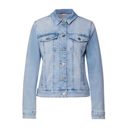 Street One Jeansjacke im Bleached-Look - blau (16573)