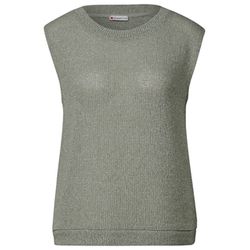 Street One Glittery knitted look top - green (16547)