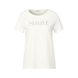 Street One T-Shirt mit Wording - weiß (20108)