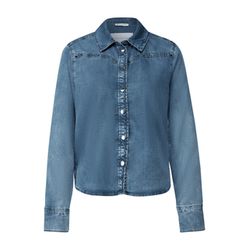 Street One Denim blouse with rivets - blue (16808)