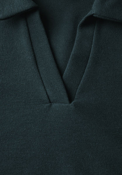 Street One Poloshirt mit Struktur - grün (15930)