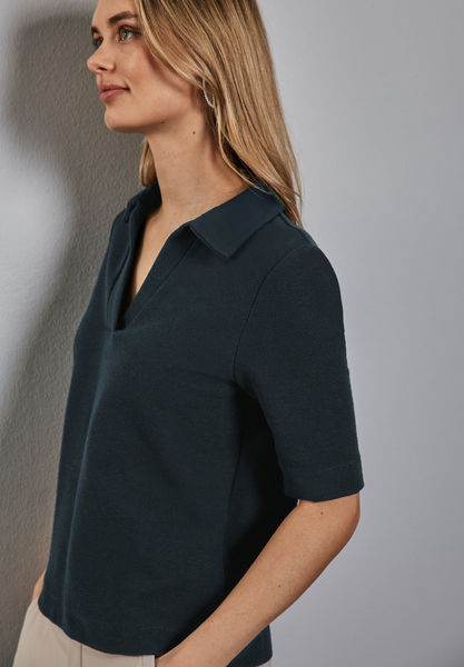 Street One Poloshirt mit Struktur - grün (15930)