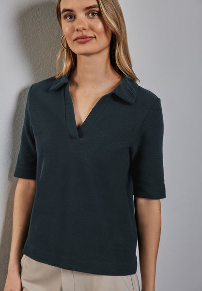 Street One Poloshirt mit Struktur - grün (15930)