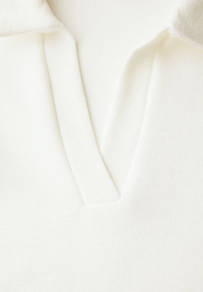Street One Poloshirt mit Struktur - weiß (10108)