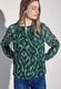 Street One Gemusterte Chiffon-Bluse - grün (35930)