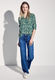 Street One Print Shirt mit Knopfdetail - grün (35930)