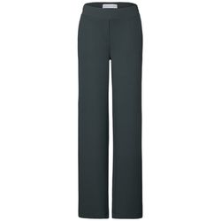 Cecil Basic Wide Leg Hose - grün (16563)