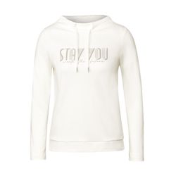 Cecil T-shirt with wording - white (23474)