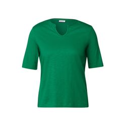 Cecil T-Shirt im Tunika-Look - grün (16522)
