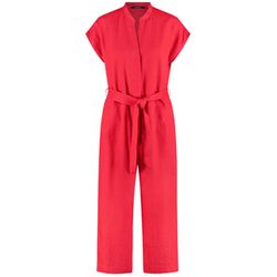 Taifun Jumpsuit aus reinem Leinen - rot (06610)