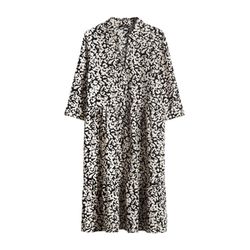 Opus Print dress - Walari - black (900)