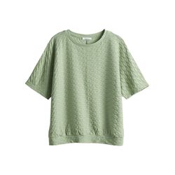 Opus Strukturiertes T-Shirt - Senni - grün (30036)