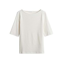 Opus Shirt Slim aus strukturiertem Jersey - Sankus - weiß (1004)