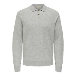 Only & Sons Pullover mit Polokragen - Onsjay - grau (187191)