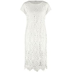 Gerry Weber Collection Spitzenkleid mit dekorativem Lochmuster - beige/weiß (99700)