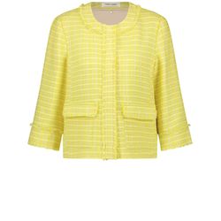Gerry Weber Collection Structured blazer jacket with fringe edge - yellow (40223)
