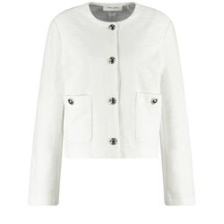 Gerry Weber Collection Elegant blazer jacket with a bouclé look - beige/white (99700)