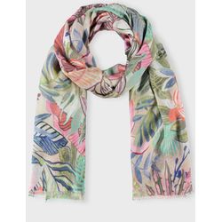 Gerry Weber Collection Softer Schal mit floralem Dessin - blau/grün (05037)