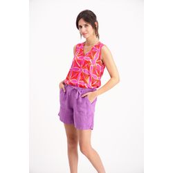 Signe nature Bluse ohne Arme - lila/pink/orange (54)