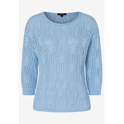 More & More Ajour Pullover   - blau (0319)