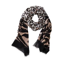 Betty Barclay Basic-Schal - braun/schwarz (9875)