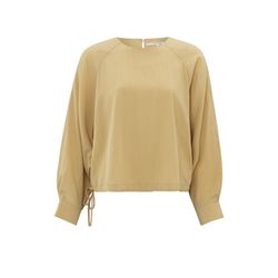 Yaya Raglan top with drawcord - beige (41026)
