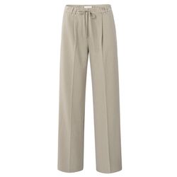 Yaya Weite gestreifte Hose - beige (513041)