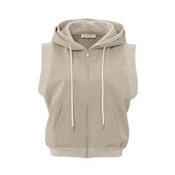 Yaya Ärmellose Strickjacke - beige/braun (99998)