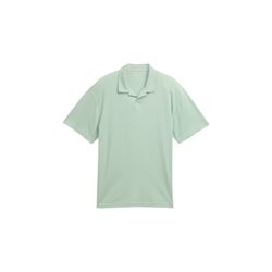 Tom Tailor Denim Relaxed Fit Poloshirt mit Struktur - grün (13632)