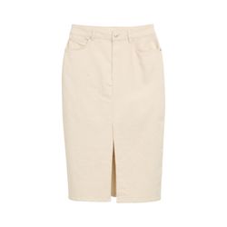 Tom Tailor Denim Midi-Jeansrock mit Schlitz - weiß (22569)