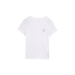 Tom Tailor Denim T-Shirt mit Stickerei - weiß (20000)