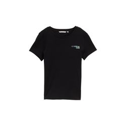 Tom Tailor Denim T-shirt with lettering - black (14482)