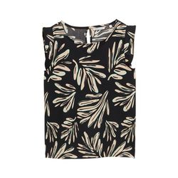 Tom Tailor Denim Top with cap sleeves - beige/black (37993)