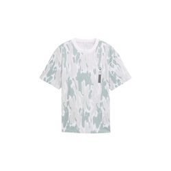 Tom Tailor Denim Relaxed fit T-shirt with all-over print - green/white (38021)