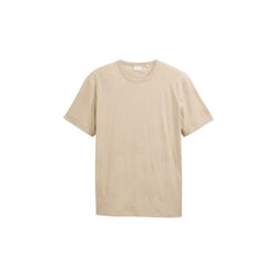 Tom Tailor Palm tree jacquard T-shirt - brown (38034)