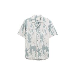 Tom Tailor Denim Relaxed fit short-sleeved shirt in Hawaiian look - beige/blue/white (38021)