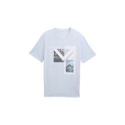 Tom Tailor Denim T-Shirt mit Print - blau (35249)