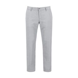 Alberto Jeans Chino in leichter Baumwoll-Leinen Melange - grau (940)