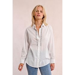 Molly Bracken Long shirt with rhinestone detail - white (BLANC)