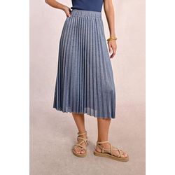 Molly Bracken Jupe longue plissée et irisée - bleu (BLEU)