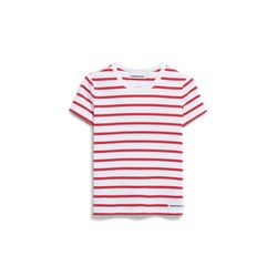 Armedangels T-Shirt - Kardaa Stripes - red/white (3171)