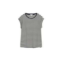 Armedangels Tencel Lyocell Mix Loose Fit T-Shirt - white/black (1708)