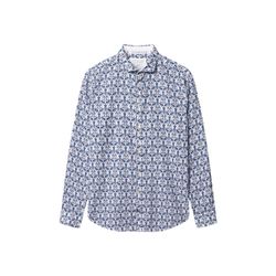 Colours & Sons Patterned shirt - Pineapples - blue/white (664)