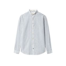 Colours & Sons Shirt Linen Blend - Kimono-Great Wave - blue/white (583)